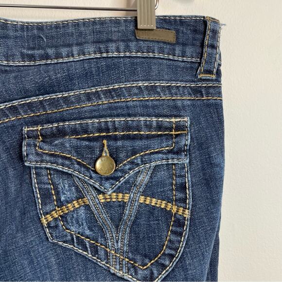 Kut from the Kloth Natalie High Rise Bootcut Flap Pocket stretch jeans womens 10 - Picture 7 of 13